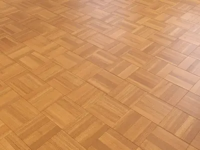 Parquet - Laminate - Wooden floor 2 in 1 Low-poly 3D model 2