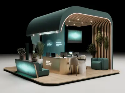 Exhibition Booth - Riyadh Saudi Arabia 3D model