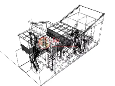 House 5x8m code 568 - Sketchup 3D model 3D model 3D model