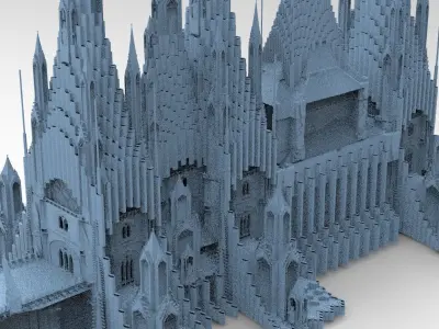 Wizards observation Cathedral 3 3D model
