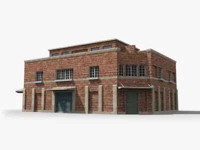 Factory xx28 Low-poly 3D model