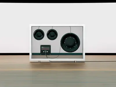 Transparent audio system 3D model