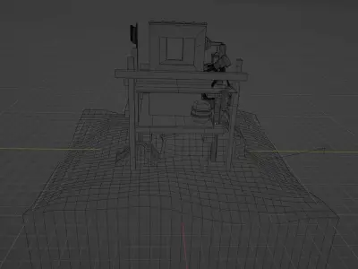 stylized cabin 3d model 3D model
