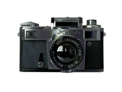 Kiev Camera 4M 1977-1987 Low Poly Low-poly 3D model