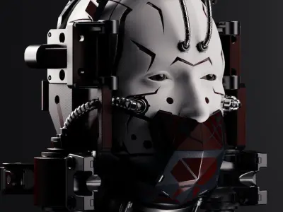Sci-fi Character Cyborg 003 3D model