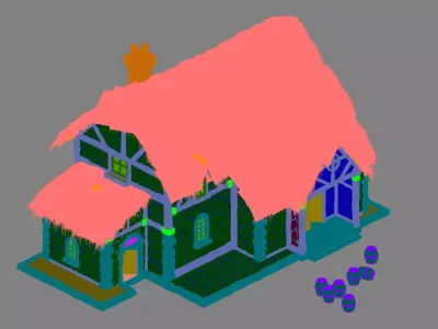 Newman Village Farm - House 02 3D model