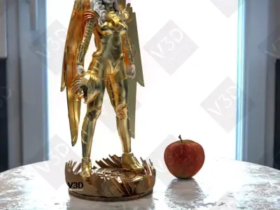 Wonder Woman 1984 - golden armor 2 - V3D 3D print model