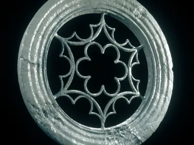 Medieval Circular Windows 01 3D model