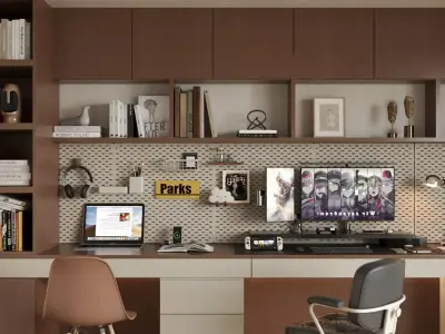 cream - style study 3D model