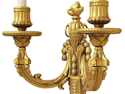 Mathieu Lustrerie Louis XVI Applique with 2 lights 3D model