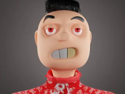 3D NFT Stylized Character  Free low-poly 3D model