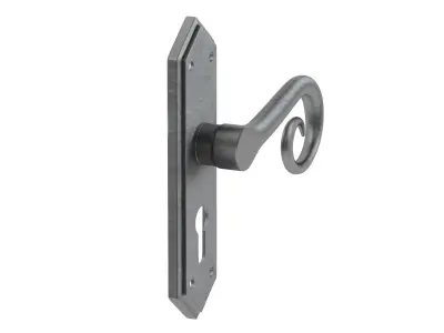 Frelan Royal Black Antique Handle 3D model