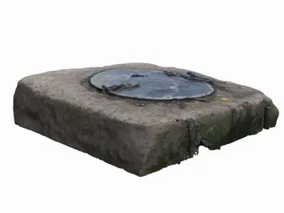 Water Well Low-poly 3D model