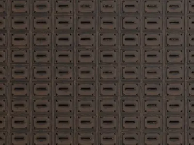 Medieval Riveted Wood Panels PBR Seamless Texture