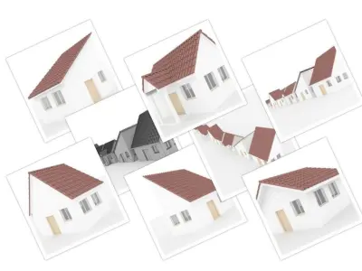 Hause Roof Set 3D model