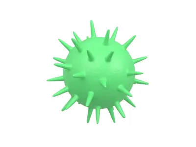 Virus v3 004 Low-poly 3D model