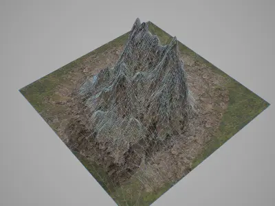 Mountains V2 Low-poly 3D model