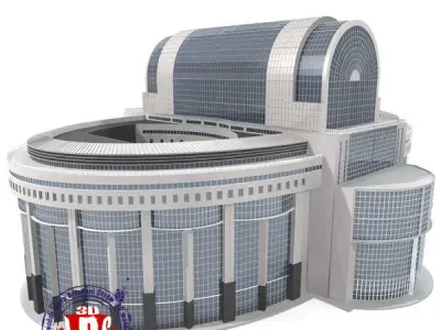 European Parliament 3D model