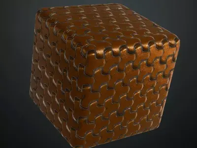 Rustic Brown Metal Sci-Fi PBR Seamless Texture