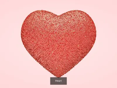 Series of Hearts 3D Model Pack