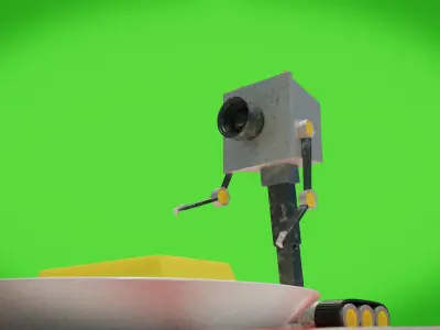 realistic simple robot 3D model