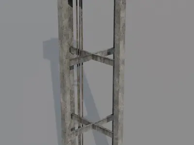 Water Tank Low-poly 3D model