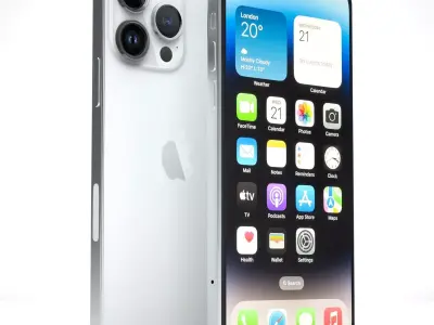 iPhone 14 Pro Max Silver 3D model