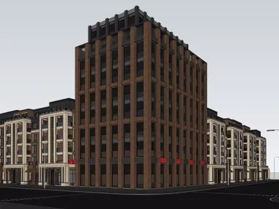 HANSEN Modern Building Low-poly 3D model
