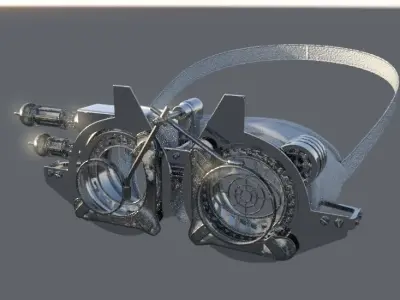 googles steampunk sci fi Low-poly 3D model