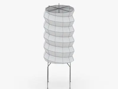 1407 - Paper Lamp Low-poly 3D model