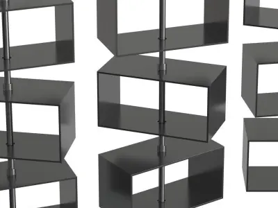 Domino Column Bookcase 3D model