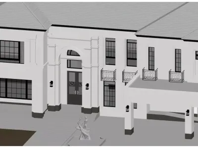 French Architectural Style 3D model