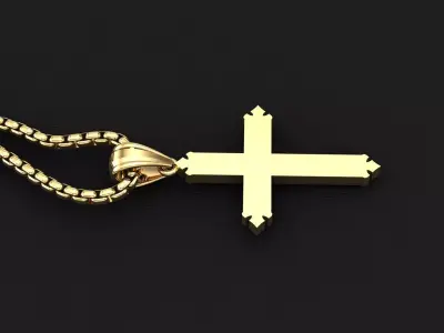 Cross Light Gold 3CP043 3DM STL 3D model