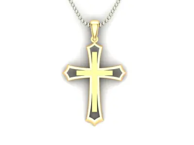 Light Gold Cross New Design  CP 29 3D print model