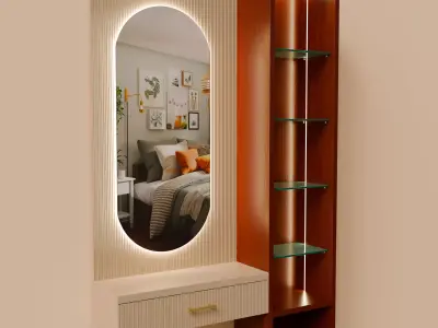 Mirror table 3D model