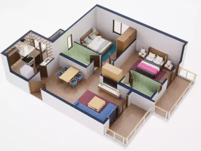  3D Floor Plan 39 3D model