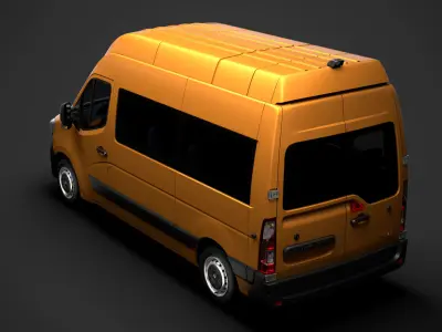 Renault Master L2H3 Minibus 2020 3D model