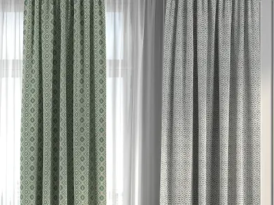 Curtain Set 217 3D model