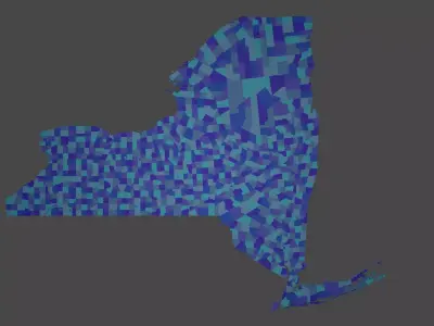 New York HD Outline 3D model