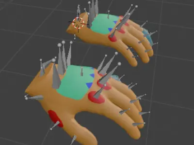 Sci Fi VR Hand Low-poly 3D model