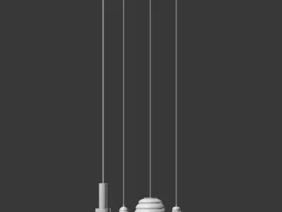 Pendant Light Collection 3D model