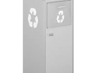 STREET RECYCLE BIN 3D model