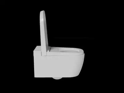 Moder Wall Hung Toilet   3D model