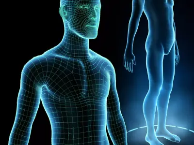 Human Hologram Male 3D model
