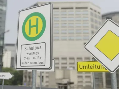 German Traffic Signs Package 1 Low-poly 3D model