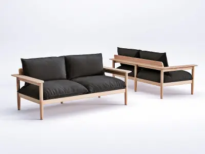 Terassi Two Seater Sofa 3D model