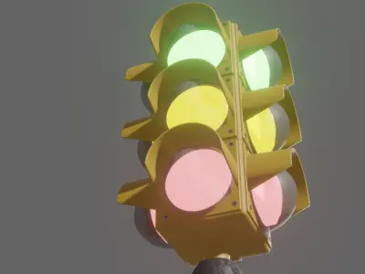 Traffic light 3D model 12