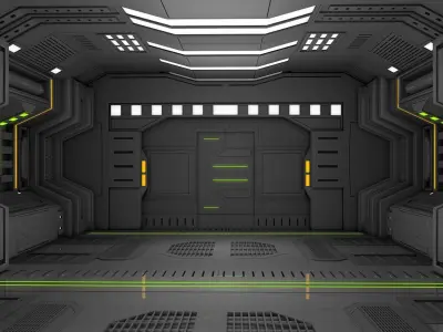 Sci Fi Corridor  3D model