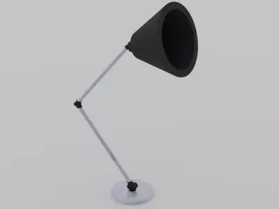 the lamp floor Low-poly 3D model