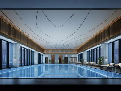 swimming pool Low-poly 3D model